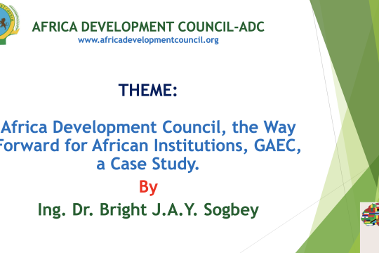 Presentation on African development initiatives